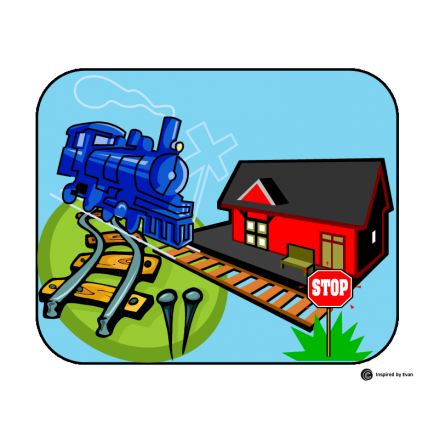Rebus Story about a Train for Autism